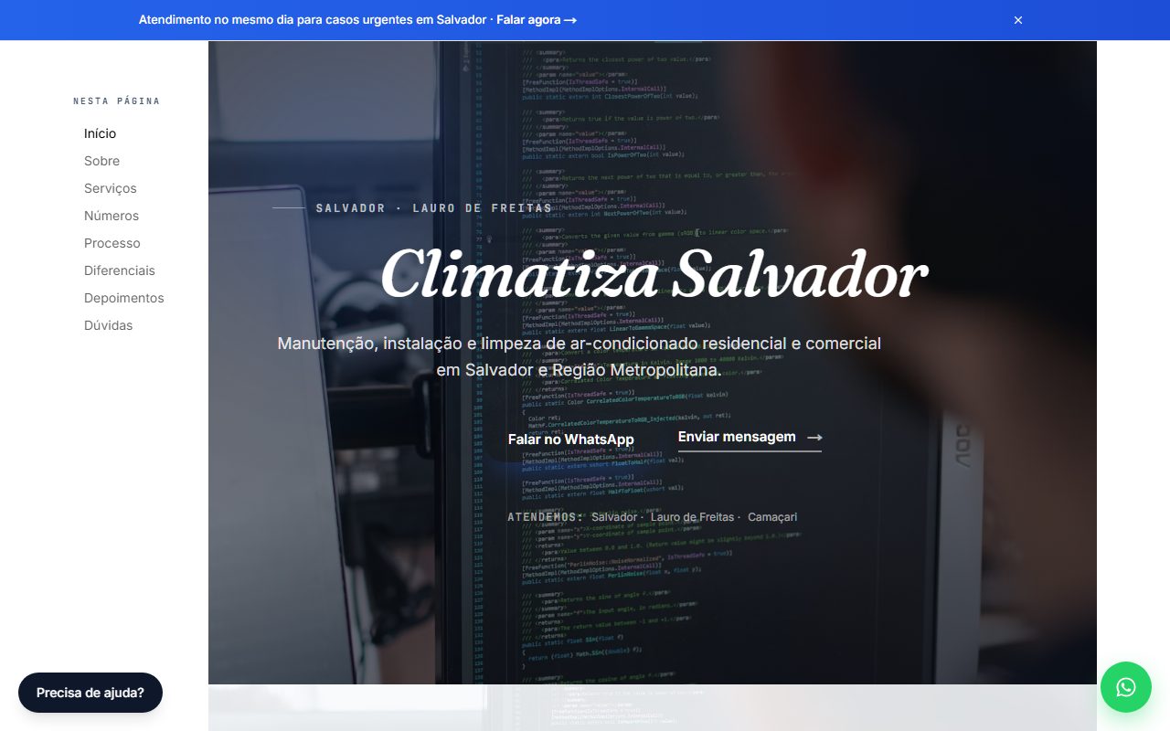 Serviços residenciais e empresariais